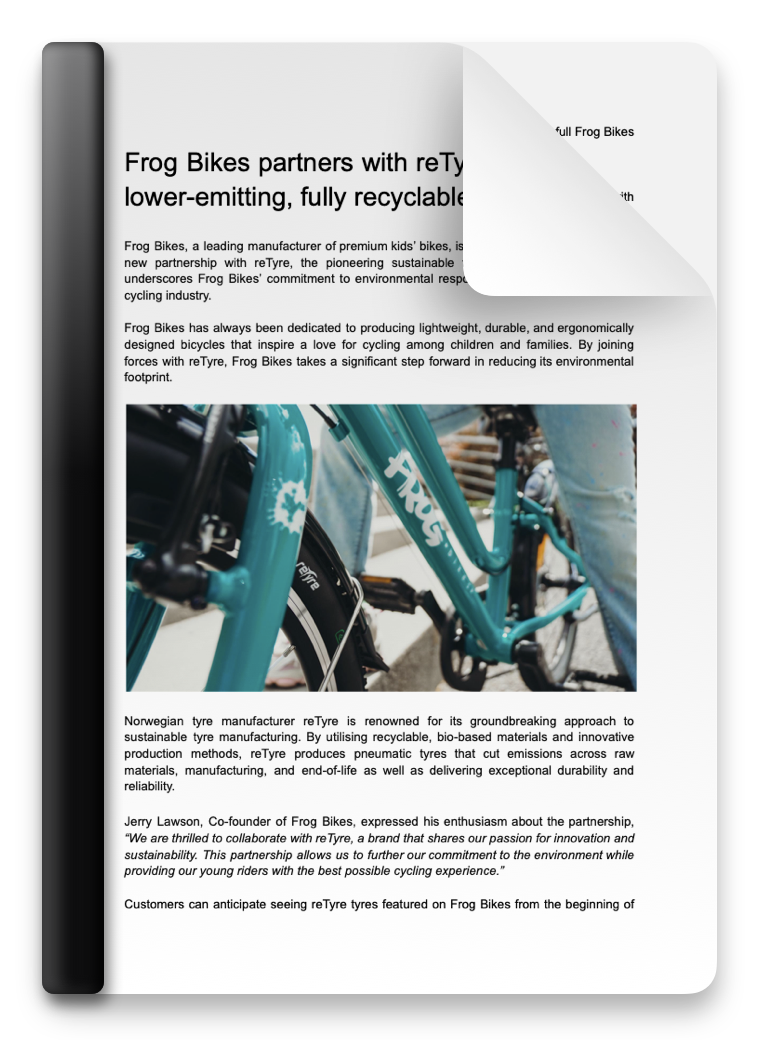 Frog Bike PR thumbnail